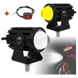 6000lm Luz Leds Faros Para Motos Luces Auxiliares Lupa Autos