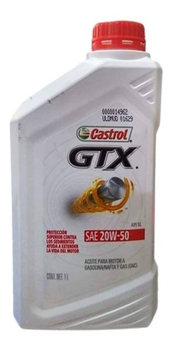 Aceite Castrol Gtx 20w50 Mineral 1 Litro - Maranello