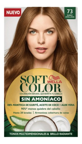Kit Tintura Wella Professionals  Soft Color Tinte De Cabello Tono 73 Avellana Para Cabello