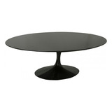 Mesa De Jantar Tulipa Saarinen Oval 198x122 Cm Madeira Preto