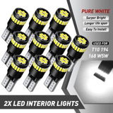 10* T10 White Led Interior Dome Map License Light Bulb 2 Aab