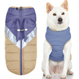 Chaqueta Para Perro Gooby Mountaineer Azul Cuántico, Mediano