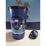 Lote Mini Casco Ridel Pocket Vaso Pepsi Nfl 2023 Seahawks