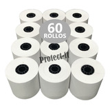 60 Rollos Papel Bond 57x60 P/ Sumadora O Caja Reg No Termica