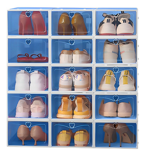  Caja De Zapatos,cajas Organizadoras Apilables, 15 Pcs