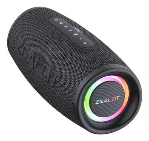 Caixa Som Zelot Portatil Bluetooth Iluminação Led Colorida 