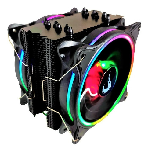 Air Cooler Gamer Winter Black Argb Intel/ Amd 2fans Tdp200w