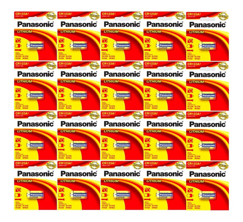 Cr123 Panasonic Cr123a No Recargable Litio 3v - 20 Piezas