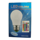 Ampolleta Led Rgb 16 Colores Con Control Remoto + Pila