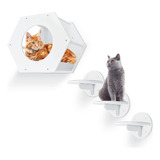 Estantes Para Gatos, Muebles De Pared Hasta 6.8 Kg