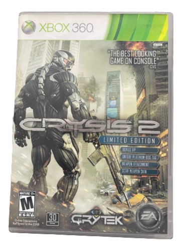 Jogo Xbox 360 Crysis 2 Limited Edition Físico