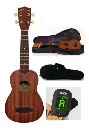 Pack Ukulele Soprano Makala By Kala Mk-s Satin Ukelele Combo