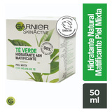 Crema Facial Garnier Skin Active Té Verde Hidratante 48h Matificante 50ml