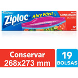 Ziploc Bolsa Conservar Grande 19 Unidades - 12 Paquetes