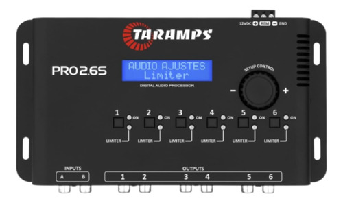 Processador Digital Pro 2.6s Crossover Taramps Mesa Som