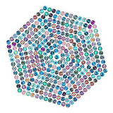 Mosaico De Azulejos De Vidrio De 12 Mm, 300 Piezas