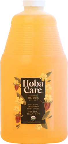 Hobacare Aceite De Jojoba Organico, 100% Puro, Sin Refinar,