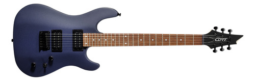 Guitarra Eléctrica Cort Kx Series Kx100 Azul Metálico