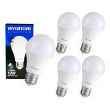 Pack X 5 Ampolletas Led E27 12w Luz Fria Luz Calida