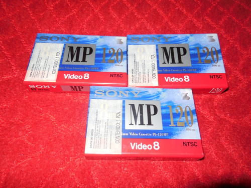 Video Cassette Sony 8mm 120 Para Handycam Sellados
