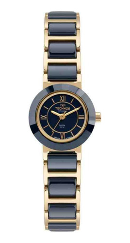 Relógio Technos Elegance Preto Dourado Feminino 2035lwf/1a