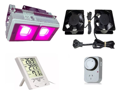 Panel Luz Grow Lampara Led 100w Cultivo Indoor Floracion Kit