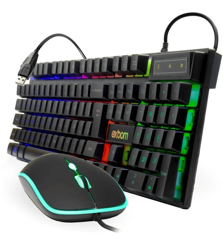 Kit Teclado E Mouse Gamer Profissional Para Mobile 