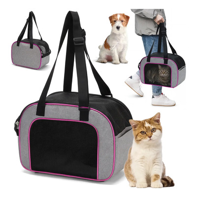 Mochila Transportadora Para Perro Y Gato Portátil Plegable Color Rojo | MercadoLibre