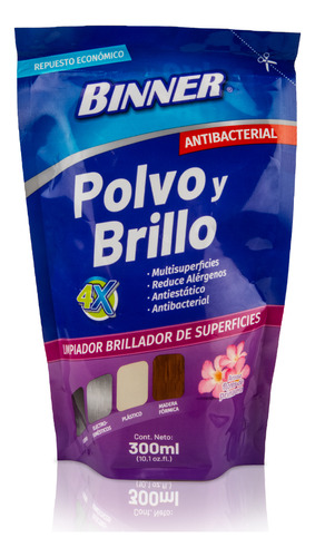 Removedor Polvo Y Brillo Binner Doypack 300ml