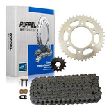 Kit Transmision Riffel Yamaha Fz 16 Piñon Corona Rider Pro ®