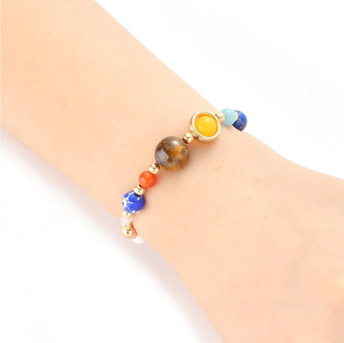 Pulsera Planetas Sistema Solar Piedras Semipreciosas