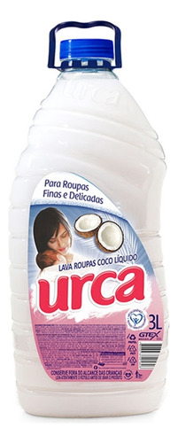 Sabao Liquido Lava Roupa Coco 3 Lt Urca