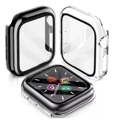 Case Cristal Templado Para Apple Watch Series 8 7 6 5 4 2pcs