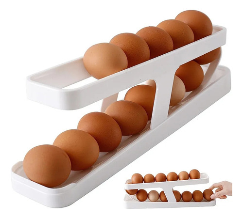 Rejilla Para Huevos Automática Con Ruedas Para Refrigerador,