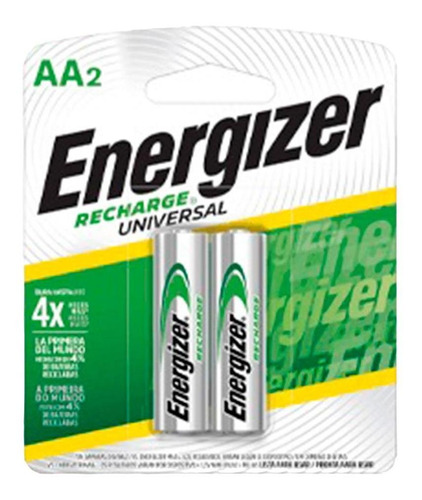 Pila Recargable Aa 2000mh Bp2 Blister X 2 Energizer En929204