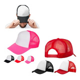 Gorros Con Malla Para Sublimar Pack  X10 