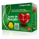 Combo X4 Omega 3 Aceite De Pescado X60 Cápsulas  - Geonat