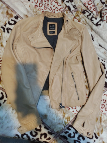 Campera Mujer Cuero Armani 