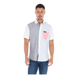 Camisa Casual Porto Blanco Hombre Algodon Blanca 