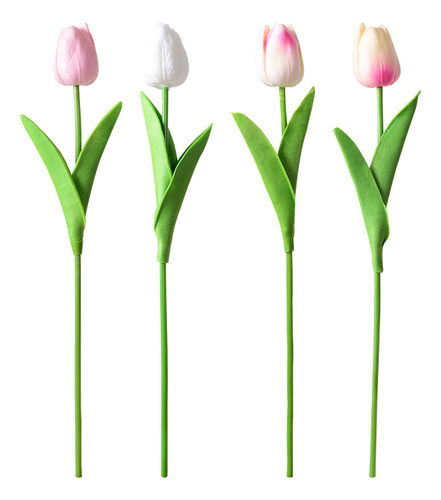Mini Tulipán De Plástico, Flor De Simulación De Tulipán De P