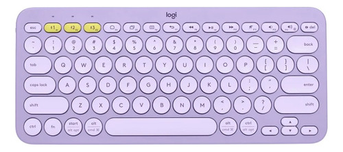 Teclado Logitech Purple K380 Bluetooth Espanhol