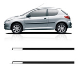 Par Friso De Teto Borracha - Peugeot 207 Hatch 2010 - 2/4pts