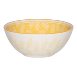 Bowl Cazuela Ceramica 600ml Flora Amarilla Oxford