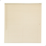 Cortina Persiana Horizontal Pvc 25mm Para Janela 80x130cm Cor Bege