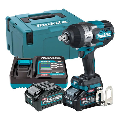 Llave De Impacto Inalambrica Makita 3\u002F4 Pulg Xgt 3 Vel 2050nm Brushless Tw001gm201 Industrial Color Azul Petróleo | Meses sin interés