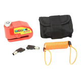 Candado De Disco Alarma Para Moto Impermeable, Bolsa, 110db