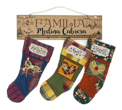 Añoranza| Porta Botas Navidad Familia Personalizado