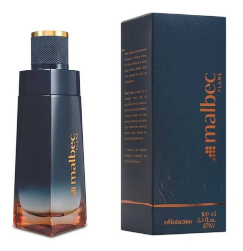 Perfume Malbec Flame Masculino 100 Ml O Boticário Original