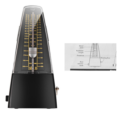 Metrónomo Mecanico De Pendulo Para Guitarra, Violín, Piano