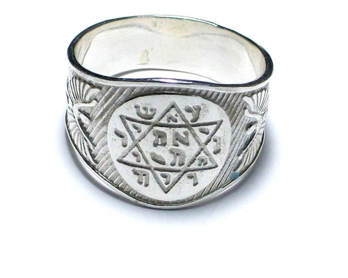 Anillo Rey Salomón Diosa Isis Egipto Rey David Israel Plata